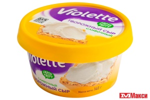 СЫР ТВОРОЖНЫЙ (КАРАТ) "VIOLETTE СЛИВОЧНЫЙ 70% 140Г (БЗМЖ)