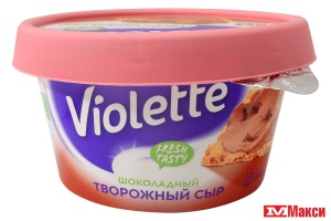 СЫР ТВОРОЖНЫЙ "VIOLETTE" ШОКОЛАДНЫЙ 50% 140Г (КАРАТ) (БЗМЖ)