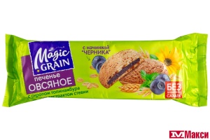 ПЕЧЕНЬЕ "MAGIC GRAIN" ОВСЯНОЕ С ТОПИНАМБУРОМ И ЭКСТРАКТОМ СТЕВИИ 180Г