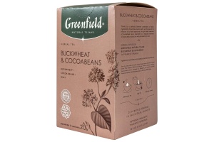 НАПИТОК ЧАЙНЫЙ "GREENFIELD" NATURAL TISANE BUCKWHEAT&COCOABEANS 20ПИРАМИДОК (ОРИМИ-ТРЭЙД) 