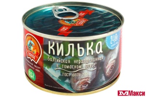 КИЛЬКА (СОХРАНИМ ТРАДИЦИИ) БАЛТИЙСКАЯ В Т/С ПРЕМИУМ ГОСТ 240Г Ж/Б