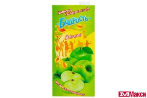 НАПИТОК СЫВОРОТОЧНЫЙ "БОДРОСТЬ" С СОКОМ УЛЬТРАПАСТЕРИЗОВАННЫЙ 950МЛ 0% (ВМОЛК) (БЗМЖ)(с соком яблока)