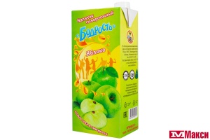 НАПИТОК СЫВОРОТОЧНЫЙ "БОДРОСТЬ" С СОКОМ УЛЬТРАПАСТЕРИЗОВАННЫЙ 950МЛ 0% (ВМОЛК) (БЗМЖ)(с соком яблока)