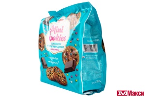 ПЕЧЕНЬЕ СДОБНОЕ "MINI СOOKIES" 200Г (БРЯНКОНФИ)(с шоколадом и хрустящим драже)