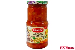 ФАСОЛЬ (ПИКАНТА) "ПО-МОНАСТЫРСКИ С ОВОЩАМИ" 470Г СТ/Б