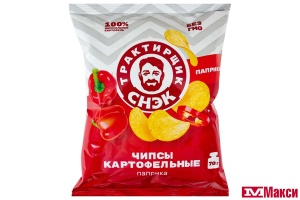 ЧИПСЫ КАРТОФЕЛЬНЫЕ СО ВКУСОМ ПАПРИКИ "ТРАКТИРЩИК СНЭК"  70 Г