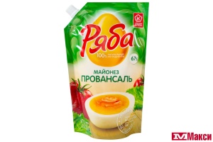 МАЙОНЕЗ "РЯБА" ПРОВАНСАЛЬ 67% 630Г ДОЙ-ПАК (НМЖК)