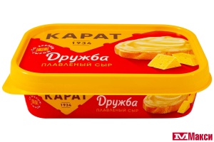 СЫР ПЛАВЛЕНЫЙ  "ДРУЖБА" 45% 200Г (КАРАТ) (БЗМЖ)