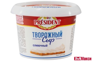 СЫР ТВОРОЖНЫЙ "ПРЕЗИДЕНТ" СЛИВОЧНЫЙ 56% 140Г (ЛАКТАЛИС) (БЗМЖ)