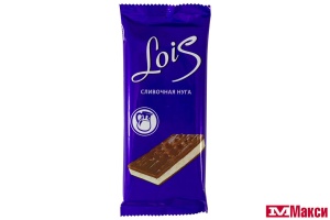 ПЛИТКА КОНДИТЕРСКАЯ "LOIS" СО СЛИВОЧНОЙ НУГОЙ 80Г (НЕВСКИЙ КОНДИТЕР)