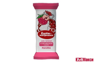 СЫРОК ГЛАЗИРОВАННЫЙ МАЛИНА В БЕЛОЙ ШОКОЛАДНОЙ ГЛАЗУРИ 16% 40Г (БЗМЖ) (ЁШКИ-МАТРЁШКИ)