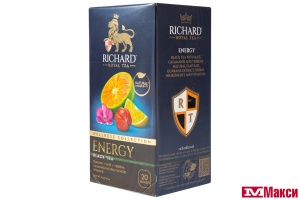 ЧАЙ "RICHARD" ENERGY TEA ЧЕРНЫЙ 20ПАК (МАЙ) 