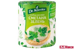 ХЛЕБЦЫ "DR.KERNER" РИСОВЫЕ СО СМЕТАНОЙ И ЗЕЛЕНЬЮ 80Г