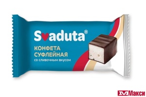 КОНФЕТЫ ГЛАЗИРОВАННЫЕ "SVADUTA" СУФЛЕ СО СЛИВОЧНЫМ ВКУСОМ