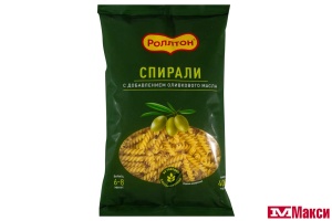 МАКАРОННЫЕ ИЗДЕЛИЯ "РОЛЛТОН" СПИРАЛИ С ОЛИВКОВЫМ МАСЛОМ 400Г