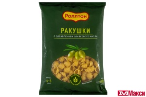 МАКАРОННЫЕ ИЗДЕЛИЯ "РОЛЛТОН" РАКУШКИ С ОЛИВКОВЫМ МАСЛОМ 400Г