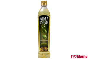 МАСЛО ПОДСОЛНЕЧНОЕ "ALMADOR" С ДОБАВЛЕНИЕМ ОЛИВКОВОГО 0,75Л (БЛАГО)