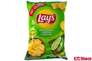 ЧИПСЫ "LAY'S" МАЛОСОЛЬНЫЕ ОГУРЧИКИ С УКРОПОМ 140Г (PEPSI)