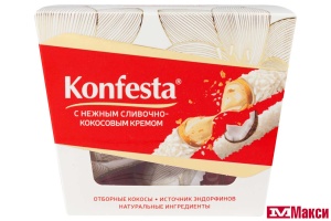 КОНФЕТЫ ГЛАЗИРОВАННЫЕ "KONFESTA" С КОКОСОВОЙ НАЧИНКОЙ 150Г (КОНФЕСТА)