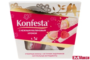 КОНФЕТЫ ГЛАЗИРОВАННЫЕ "KONFESTA" С МАЛИНОВОЙ НАЧИНКОЙ 150Г (КОНФЕСТА)