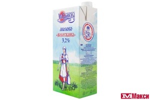 ВМОЛК МОЛОКО "ВОЛОГЖАНКА" УЛЬТРАПАСТЕРИЗОВАННОЕ 3,2% 1Л (БЗМЖ)