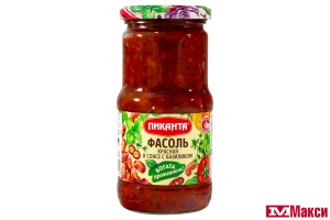ФАСОЛЬ КРАСНАЯ В СОУСЕ С БАЗИЛИКОМ 480Г СТ/Б (ПИКАНТА)