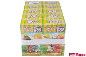 КАРАМЕЛЬ "HAPPY BOX" МОЯ ФЕРМА + ИГРУШКА 30Г (ЭВРИККА)
