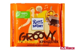 ШОКОЛАД "РИТТЕР СПОРТ" ХРУСТЯЩИЙ КРЕНДЕЛЕК 100Г