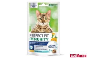 ЛАКОМСТВО ДЛЯ КОШЕК "PERFECT FIT" С КУРИЦЕЙ ДЛЯ ПОДДЕРЖАНИЯ ИММУНИТЕТА 50Г