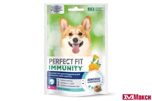 ЛАКОМСТВО ДЛЯ СОБАК "PERFECT FIT" С ГОВЯДИНОЙ ДЛЯ ПОДДЕРЖАНИЯ ИММУНИТЕТА 90Г