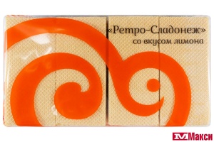 ВАФЛИ "РЕТРО-СЛАДОНЕЖ" СО ВКУСОМ ЛИМОНА 500Г (СЛАДОНЕЖ)