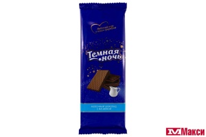 ШОКОЛАД "ТЕМНАЯ НОЧЬ" МОЛОЧНЫЙ 80Г (НЕВСКИЙ КОНДИТЕР)