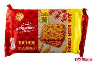 ПЕЧЕНЬЕ "ЮБИЛЕЙНОЕ" ПОСТНОЕ 224Г (МОН' ДЭЛИС РУСЬ)