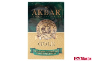 ЧАЙ "АКБАР" ГРИН ГОЛД КРУПНОЛИСТОВОЙ ЗЕЛЕНЫЙ 90Г (AKBAR)