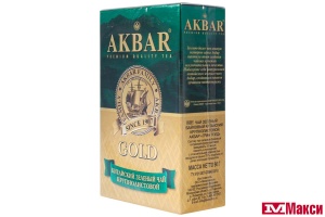 ЧАЙ "АКБАР" ГРИН ГОЛД КРУПНОЛИСТОВОЙ ЗЕЛЕНЫЙ 90Г (AKBAR)