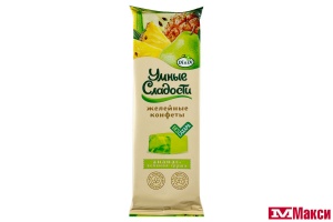 КОНФ. (DI&DI) "УМНЫЕ СЛАДОСТИ" ЖЕЛЕЙНЫЕ СО ВКУСОМ АНАНАС-ЗЕЛЕНАЯ ГРУША 90Г