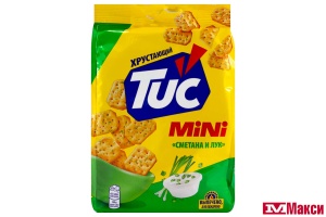 КРЕКЕР "TUC" МИНИ 110Г (МОН' ДЭЛИС РУСЬ)(со вкусом сметаны и лука)