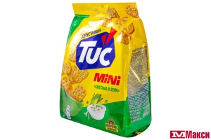 КРЕКЕР "TUC" МИНИ 110Г (МОН' ДЭЛИС РУСЬ)(со вкусом сметаны и лука)
