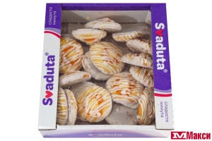 ПЕЧЕНЬЕ БИСКВИТНОЕ С НАЧИНКОЙ СО ВКУСОМ АПЕЛЬСИНА В БЕЛОЙ ГЛАЗУРИ 400Г (SVADUTA)