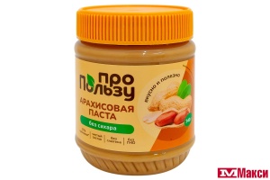 ПАСТА (ПРОПОЛЬЗУ) АРАХИСОВАЯ БЕЗ САХАРА 340Г