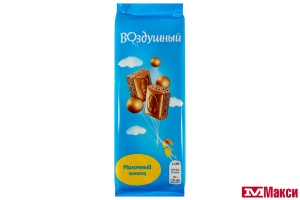 ШОКОЛАД "ВОЗДУШНЫЙ" МОЛОЧНЫЙ ПОРИСТЫЙ 80Г (МОН' ДЭЛИС РУСЬ)
