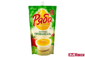 МАЙОНЕЗ "РЯБА" ПРОВАНСАЛЬ 67% 350Г (НМЖК) 