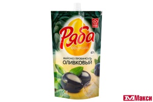 МАЙОНЕЗ "РЯБА" ПРОВАНСАЛЬ ОЛИВКОВЫЙ 67% 330Г (НМЖК) 