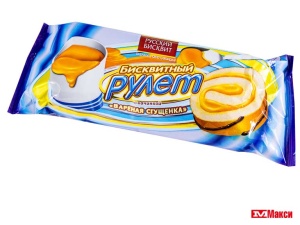 РУЛЕТ "РУССКИЙ БИСКВИТ" В АССОРТИМЕНТЕ 175Г(вареная сгущенка)