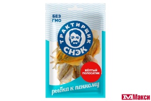 РЫБА ВЯЛЕНАЯ "ТРАКТИРЩИК СНЭК" ЖЕЛТЫЙ ПОЛОСАТИК 70Г ПАКЕТ