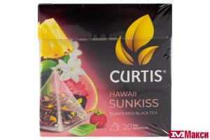 ЧАЙ "CURTIS" HAWAII SUNKISS ЧЕРНЫЙ 20 ПАКЕТИКОВ-ПИРАМИДОК (МАЙ)