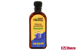 МАСЛО ЛЬНЯНОЕ "ВОЛОГОДСКОЕ" 250МЛ ПЭТ (ПРОПОЛЬЗУ)