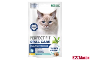 ЛАКОМСТВО ДЛЯ КОШЕК "PERFECT FIT" С КУРИЦЕЙ ЗДОРОВЬЕ ПОЛОСТИ РТА 50Г