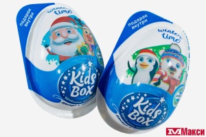 ЯЙЦО "KIDSBOX" WINTER TIME ДЕСЕРТ С ПОДАРКОМ 20Г (КОНФИТРЕЙД) 