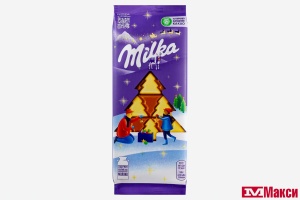 ШОКОЛАД "МИЛКА" ЕЛКА МОЛОЧНЫЙ И БЕЛЫЙ 73Г (МОН' ДЭЛИС РУСЬ) 